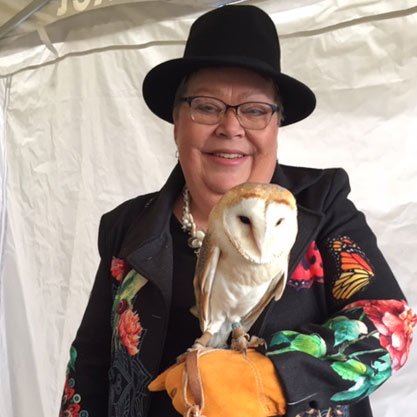 kinga garner with owl